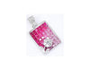2.95CT DIAMOND & AAA PINK SAPPHIRE 14KT WHITE GOLD 3D PRINCESS INVISIBLE PENDANT