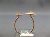 ESTATE .25CT DIAMOND 14KT ROSE GOLD 3D CLASSIC DOUBLE PYRAMID FUN RING