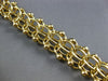 ANTIQUE LARGE AND LONG 14KT YELLOW GOLD 3D HANDCRAFTED CHARM BRACELET