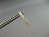 1.06CT DIAMOND 14KT YELLOW GOLD 3D ROUND INSIDE OUT OVAL HUGGIE HANGING EARRINGS
