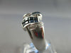 4.16CT DIAMOND & AAA SAPPHIRE 18K WHITE GOLD ROUND & PRINCESS INVISIBLE FUN RING
