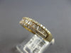 .82CT DIAMOND 14KT YELLOW GOLD CLASSIC ROUND & BAGUETTE WEDDING ANNIVERSARY RING