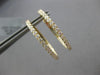 ESTATE 1.02CT DIAMOND 18KT YELLOW GOLD CLASSIC INSIDE OUT HOOP HANGING EARRINGS