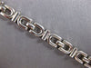 ESTATE 14KT WHITE GOLD 3D CLASSIC ITALIAN OVAL LINK LOVE BRACELET