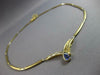2.44CT DIAMOND & AAA TANZANITE 14K 2 TONE GOLD CRISS CROSS V SHAPE LOVE NECKLACE