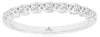 .25CT DIAMOND 14KT WHITE GOLD ROUND SEMI ETERNITY SHARED PRONG ANNIVERSARY RING