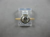 ANTIQUE .85CT OLD MINE DIAMOND 14KT 2 TONE GOLD SOLITAIRE ENGAGEMENT RING #27990