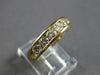 WIDE .91CT DIAMOND 14K YELLOW GOLD ROUND 7 STONE WEDDING ANNIVERSARY RING #27790