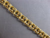 ESTATE LONG 14K YELLOW GOLD CLASSIC HANDCRAFTED SOLID DOUBLE LINK CHARM BRACELET
