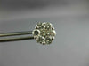 ESTATE LARGE 1.85CT DIAMOND 14K WHITE GOLD 3D FLOWER CLUSTER STUD EARRINGS #2853