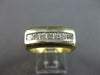 ESTATE .52CT DIAMOND 14K 2 TONE PRINCESS CHANNEL INVISIBLE MENS ANNIVERSARY RING