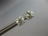 1.06CT DIAMOND 14KT WHITE GOLD 4 PRONG SOLITAIRE SCREWBACK STUD EARRINGS #27605