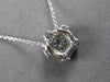 .72CT DIAMOND 14KT WHITE GOLD 3D CLASSIC ROUND HALO PENTAGON FLOATING PENDANT