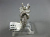 ESTATE WIDE 1.03CT DIAMOND 14KT WHITE GOLD 3D SEMI MOUNT ENGAGEMENT RING #3056