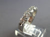 ESTATE LARGE 1.50CT DIAMOND 14K WHITE GOLD SHARED PRONG WEDDING ANNIVERSARY RING