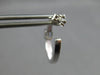 .31CT DIAMOND 14KT WHITE GOLD 3D CLASSIC ROUND & BAGUETTE HOOP HANGING EARRINGS