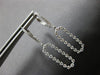 ESTATE .83CT DIAMOND 14K WHITE GOLD CLASSIC OPEN OVAL LEVERBACK HANGING EARRINGS