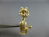 ESTATE .08CT AAA RUBY 14KT YELLOW GOLD HANDCRAFTED HAPPY DOG BROOCH PIN #27607