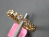 ESTATE .44CT DIAMOND 18KT ROSE GOLD 3D CLASSIC ROUND FILIGREE ETERNITY RING