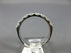 ESTATE WIDE 1.4CT DIAMOND 14KT WHITE GOLD 8 STONE WEDDING ANNIVERSARY RING 19752