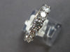 ESTATE LARGE 1.50CT DIAMOND 14K WHITE GOLD SHARED PRONG WEDDING ANNIVERSARY RING