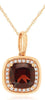 .70CT DIAMOND & AAA RUBY 14KT ROSE GOLD 3D CUSHION & ROUND FUN FLAOTING PENDANT