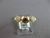 ESTATE .16CT DIAMOND 14KT YELLOW GOLD 3D ROUND CLUSTER FLOWER FUN RING