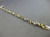 LONG 1.02CT DIAMOND 14KT 2 TONE GOLD BAGUETTE MULTI LEAF X LOVE TENNIS BRACELET