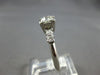 ANTIQUE .57CT OLD MINE DIAMOND PLATINIM FISHTAIL 5 STONE ENGAGEMENT RING #28024