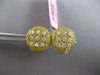 1.84CT WHITE & INTENSE FANCY YELLOW DIAMOND 18KT YELLOW GOLD CIRCULAR CUFFLINKS