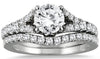 1.75CT DIAMOND 14KT WHITE GOLD ROUND V SHAPE ENGAGEMENT WEDDING ANNIVERSARY RING