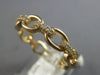 .22CT DIAMOND 14KT YELLOW GOLD CLASSIC MULTI OVAL LINK WEDDING ANNIVERSARY RING