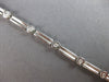 .65CT DIAMOND 14K WHITE GOLD 3D ROUND MULTI BAR BY THE YARD LOVE TENNIS BRACELET