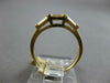 ESTATE .52CT DIAMOND 14KT YELLOW GOLD CLASSIC BAGUETTE 3 STONE ANNIVERSARY RING
