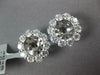 ESTATE LARGE 1.46CT DIAMOND 18KT WHITE GOLD 3D CLASSIC ROUND EARRING JACKETS