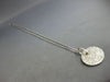 LARGE 1.30CT DIAMOND 14KT WHITE GOLD CLASSIC ROUND PAVE INVISIBLE PENDANT #27757