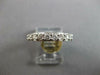 ESTATE .65CT DIAMOND 14K WHITE GOLD ROUND 9 STONE SEMI ETERNITY ANNIVERSARY RING