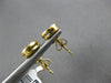 .38CT BLUE DIAMOND 18KT YELLOW GOLD SOLITAIRE BEZEL ETOILE ROUND STUD EARRINGS