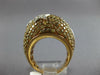 EXTRA LARGE 4.06CT WHITE & CANARY DIAMOND 18KT YELLOW GOLD 3D SHOOTING STAR RING