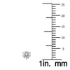 ESTATE .50CT DIAMOND 14KT WHITE GOLD CLASSIC ROUND 3 PRONG MARTINI STUD EARRINGS