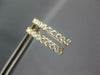 ESTATE .78CT DIAMOND 18KT YELLOW GOLD CLASSIC INSIDE OUT HUGGIE HANGING EARRINGS