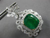 GIA EXTRA LARGE 14.61CT DIAMOND & AAA EMERALD 18K TWO TONE GOLD CLIP ON EARRINGS