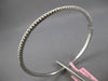 .85CT DIAMOND 14KT WHITE GOLD 3D CLASSIC ROUND SEMI ETERNITY 2MM BANGLE BRACELET