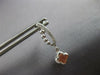 ESTATE .14CT DIAMOND 14KT WHITE GOLD 3D FOUR LEAF CLOVER FUN HANGING EARRINGS