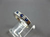 .28CT DIAMOND & AAA SAPPHIRE 14KT WHITE GOLD 3D 7 STONE ANNIVERSARY RING #27475