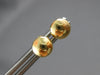ESTATE 14KT YELLOW GOLD CLASSIC 3D ROUND FLAT FUN STUD EARRINGS #27589