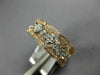WIDE .85CT DIAMOND 18KT WHITE & ROSE GOLD 3D FLOWER STACKABLE ANNIVERSARY RING