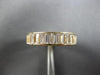3.0CT CZ CLASSIC BAGUETTE 3/4TH ETERNITY 14KT YELLOW GOLD ANNIVERSARY RING 28170
