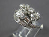 ANTIQUE WIDE 1.94CT OLD MINE DIAMOND 14KT WHITE GOLD 3D ART DECO ENGAGEMENT RING