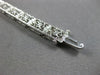 ANTIQUE 1CT AAA SAPPHIRE 14K WHITE GOLD ART DECO PRINCESS TENNIS BRACELET #27816